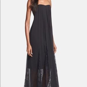 Alice + Olivia black strapless maxi dress 8
